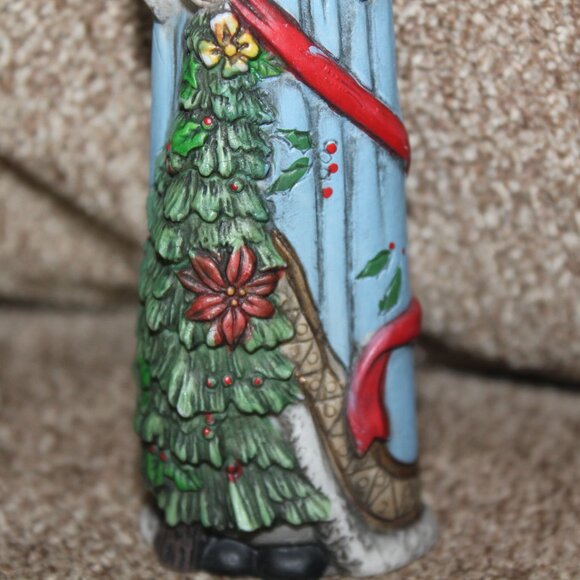 Hermitage Santa Claus Old World Porcelain Slim Figurine Vintage Christmas 6.75" - Picture 4 of 8